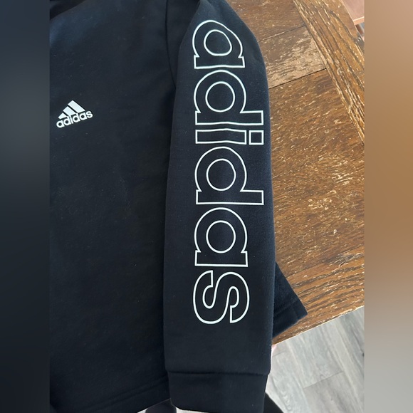 Adidas cropped black sweatshirt - Picture 2 of 2